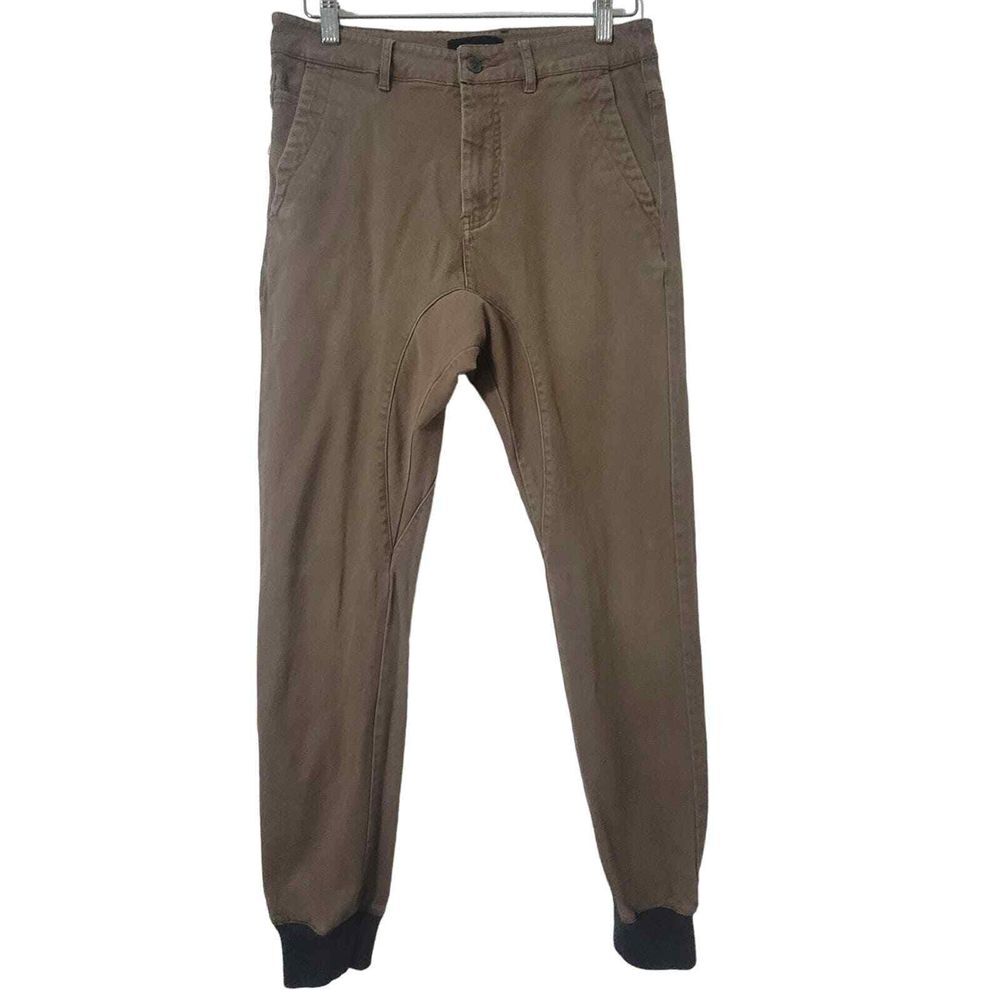Zanerobe Dynamo Beige Khaki Jogger Pants Mens 30 Pockets Casual Contemporary
